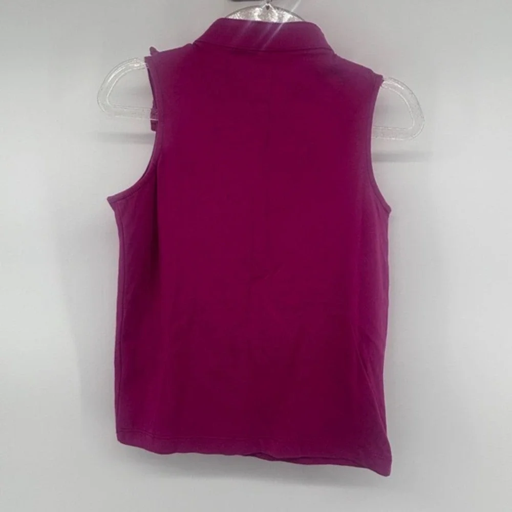 Janie and Jack Girls Pink Ruffle Bib Mock‎ Neck Sleeveless Top Size 5 NWT